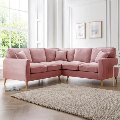 The Range The Sophia Large Corner Sofa - Plum