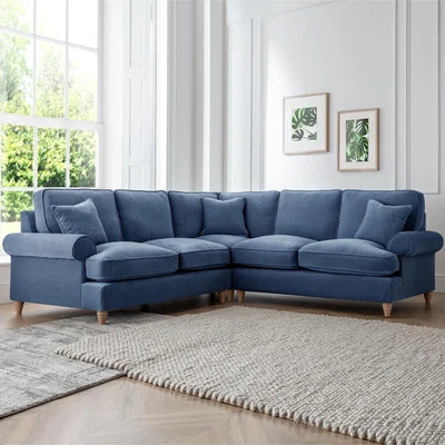 The Range The Amelia Large Corner Sofa - Navy