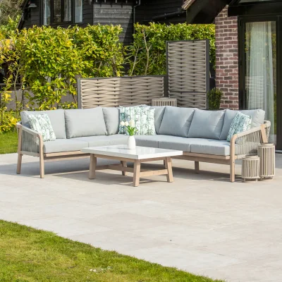 The Range Charlton Corner Sofa Set with Coffee Table - Beige