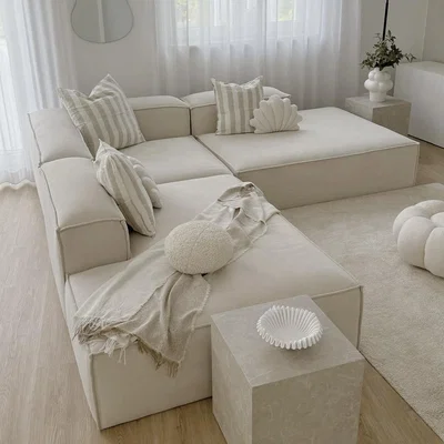 The Range Leo Modular Corner Sofa  - Neutral