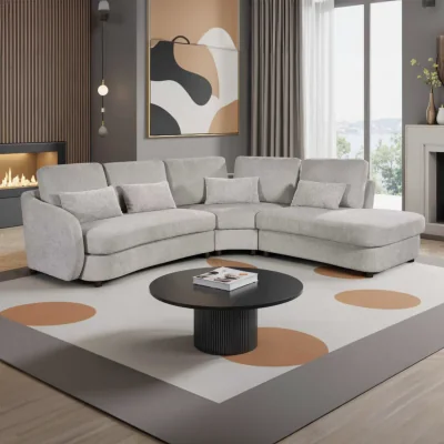 The Range Mabel Corner Sofa - Cream / Left-hand