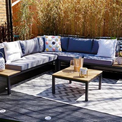 The Range 6-Seater Kennington Corner Sofa - White