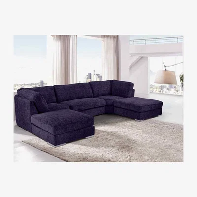 The Range Britany Large Corner U Shape Sofa  - Blue