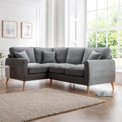 The Range The Sophia Left Hand Facing Corner Sofa - Charcoal