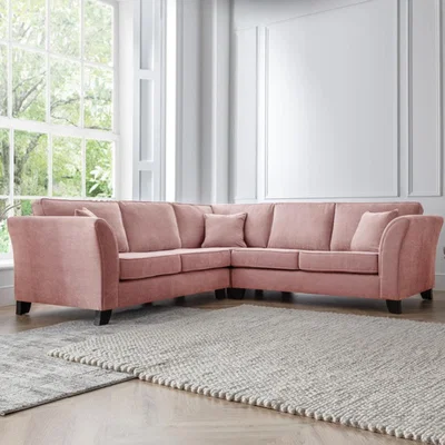 The Range The Anna Large Corner Sofa - Plum