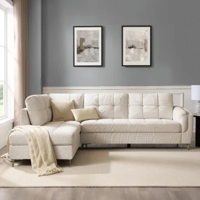 The Range Rose Corner Sofa - Beige Linen / Left-hand
