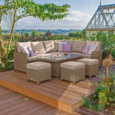The Range Nova Ciara Right Hand Casual Dining Corner Sofa Set with Rising Table  - Willow