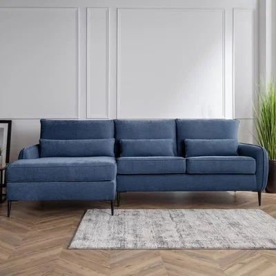 The Range The Hannah Left Hand Chaise - Navy