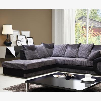 The Range Dino Corner Sofa - Black-Grey / Left-hand