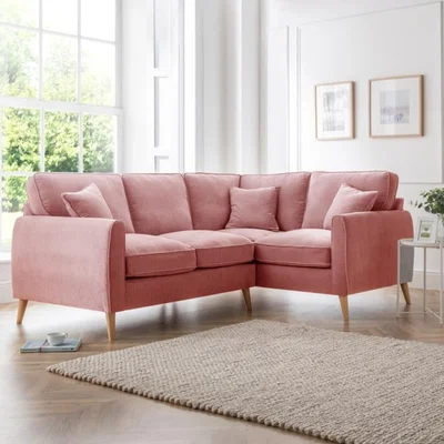 The Range The Sophia Right Hand Facing Corner Sofa - Plum