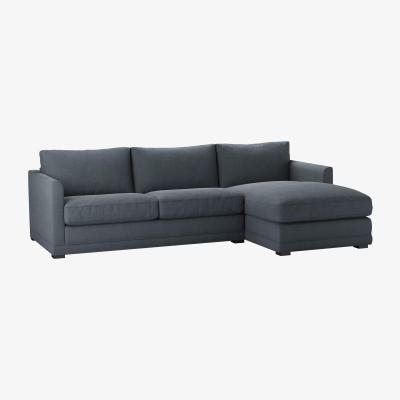 Sofa.com Aissa Medium RHF Chaise Storage Sofa in Flint Vermeer Linen - sofa.com