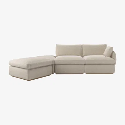 Sofa.com Ren RHF Modular Sofa in Jasmine Silky Jacquard Weave