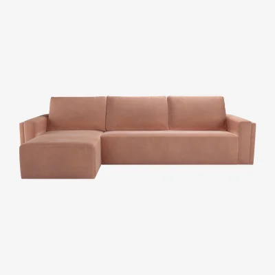 Sofa.com Oswald LHF Open End Corner Sofa in Cosmopolitan Smart Velvet - sofa.com