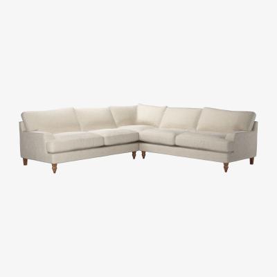 Sofa.com Isla Large Corner Sofa in Jasmine Silky Jacquard Weave