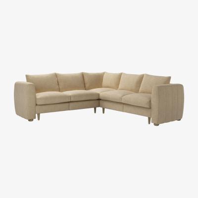Sofa.com Tiffany Slim Medium Corner Sofa in Nordic Pine Hygge Chunky Weave