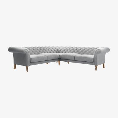 Sofa.com Oscar Large Corner Sofa in Goodwin Grey Sandgate - sofa.com