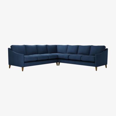 Sofa.com Iggy Large Corner Sofa in Washed Indigo Easy Cotton