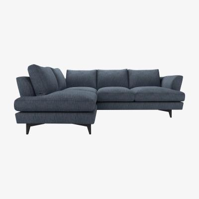 Sofa.com Lars LHF Open End Corner Sofa in Azure Florence Textured Weave