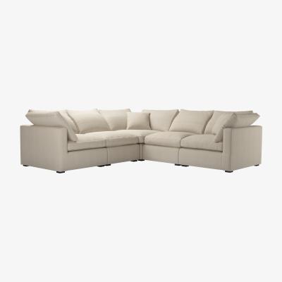 Sofa.com Long Island Slim Medium Corner Sofa in Wishful Vermeer Linen