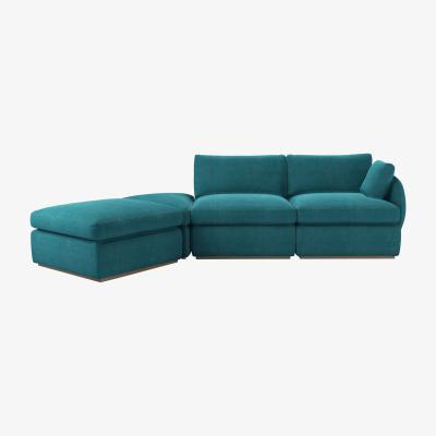 Sofa.com Ren RHF Modular Sofa in Maldives Easy Cotton