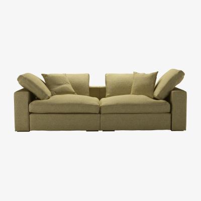 Sofa.com Long Island 2 Seat Sofa in Lemongrass Plush Tweed Boucle - sofa.com