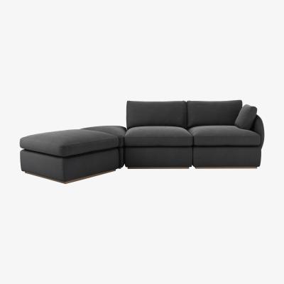 Sofa.com Ren RHF Modular Sofa in Arctic Seal Easy Cotton