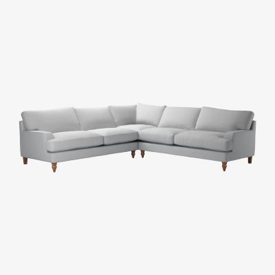 Sofa.com Isla Large Corner Sofa in Graphite Smart Cotton - sofa.com