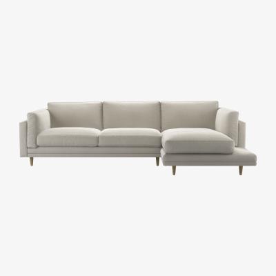 Sofa.com Marco RHF Chaise Sofa in Stoneware Easy Cotton