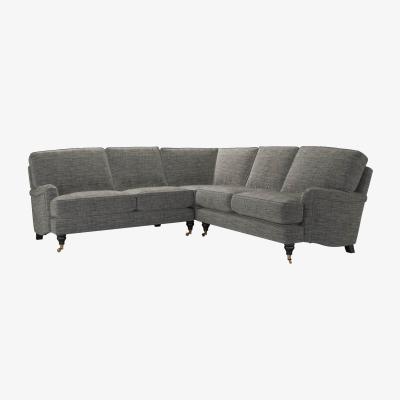 Sofa.com Bluebell Medium Corner Sofa in Liquorice Baylee Multi-Tone Viscose Linen