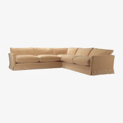 Sofa.com Otto Large Corner Sofa in Biscotti Brushstroke - sofa.com