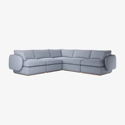 Sofa.com Ren Medium Corner Sofa in Uniform House Herringbone Weave