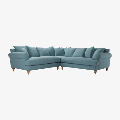 Sofa.com Teddy Medium Corner Sofa in Tide Organic Smart Cotton
