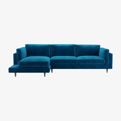Sofa.com Marco LHF Chaise Sofa in Scuba Smart Velvet