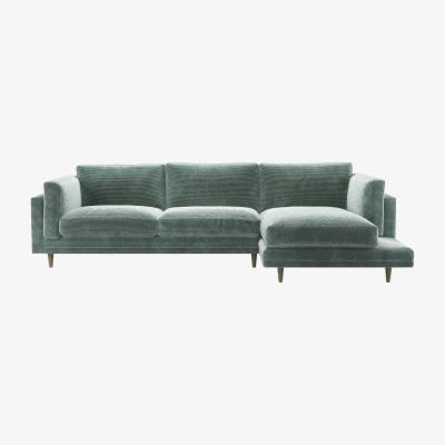 Sofa.com Marco RHF Chaise Sofa in Peppermint Bubble Velvet