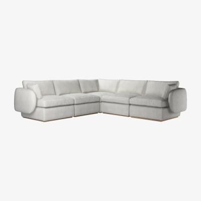 Sofa.com Ren Medium Corner Sofa in Shell Heathland Weave