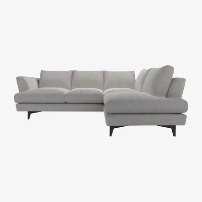 Sofa.com Lars RHF Open End Corner Sofa in Rye Baylee Viscose Linen