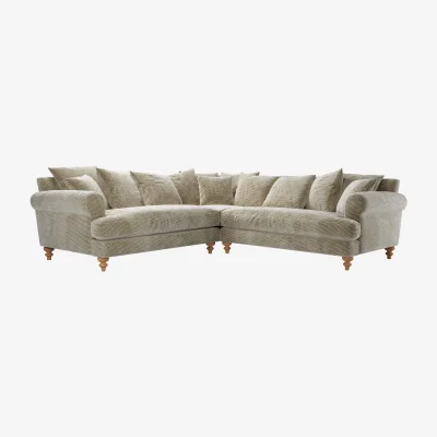 Sofa.com Teddy Medium Corner Sofa in Cappuccino Bubble Velvet - sofa.com