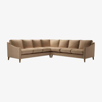 Sofa.com Iggy Large Corner Sofa in Spiced Latte Cotton Matt Velvet