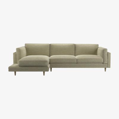 Sofa.com Marco LHF Chaise Sofa in Palm Silky Jacquard Weave