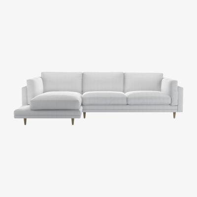 Sofa.com Marco LHF Chaise Sofa in Pumice House Herringbone Weave