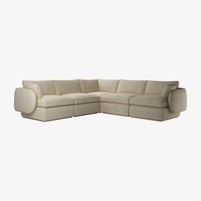 Sofa.com Ren Medium Corner Sofa in Pampas Hygge Smart Linen