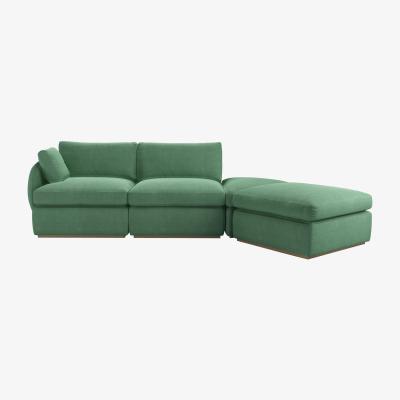 Sofa.com Ren LHF Modular Sofa in Celadon Easy Cotton