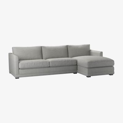 Sofa.com Aissa Large RHF Chaise Sofa in Marble Silky Jacquard Weave - sofa.com