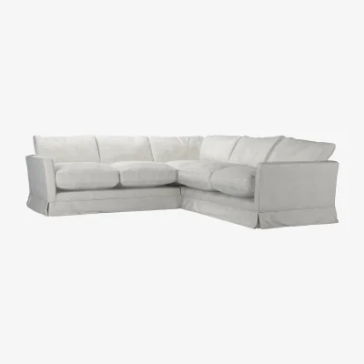 Sofa.com Otto Small Corner Sofa in Shell Heathland Weave - sofa.com