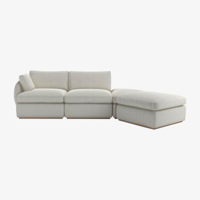 Sofa.com Ren LHF Modular Sofa in Clay House Herringbone Weave