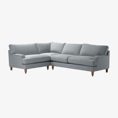 Sofa.com Isla Asym. Crn: LHF Loveseat w RHF 2.5 Seat in Sealion Smart Cotton - sofa.com