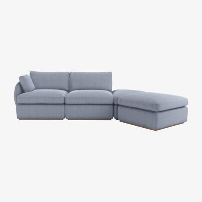 Sofa.com Ren LHF Modular Sofa in Uniform House Herringbone Weave