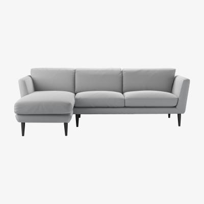 Sofa.com Holly Medium LHF Chaise Sofa in Graphite Smart Cotton - sofa.com