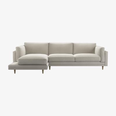 Sofa.com Marco LHF Chaise Sofa in Stoneware Easy Cotton
