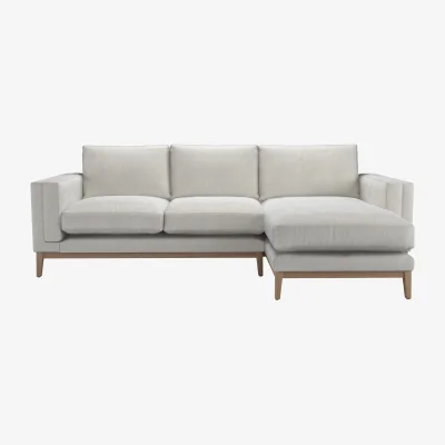 Sofa.com Costello RHF Chaise Sofa in Shell Heathland Weave - sofa.com